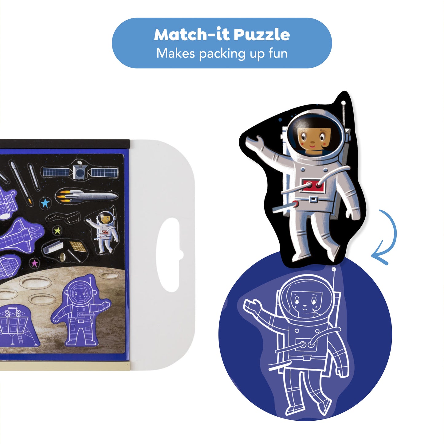 Tiger Tribe Magna Carry Space Explorer - Magnetic Space Adventure Playset