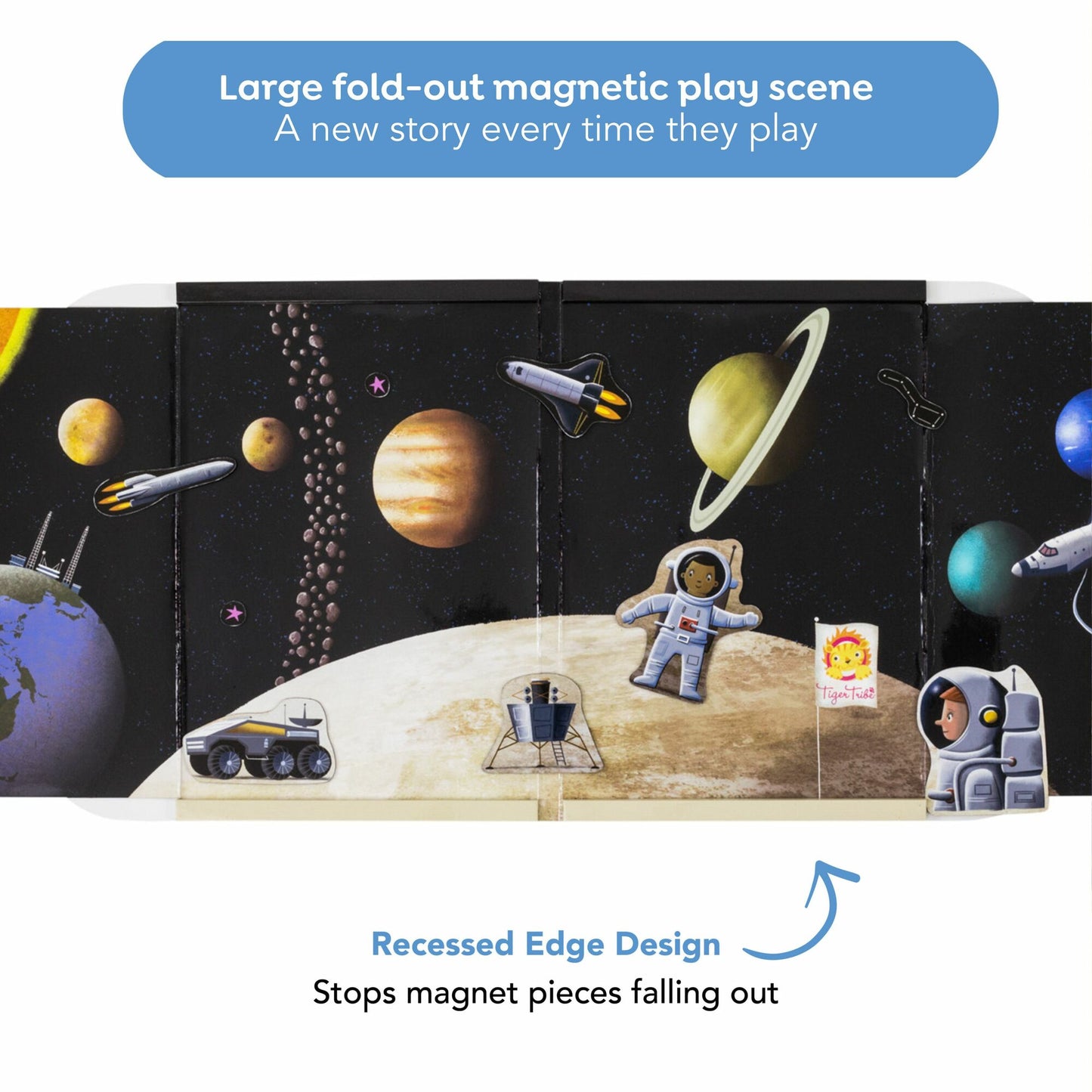 Tiger Tribe Magna Carry Space Explorer - Magnetic Space Adventure Playset