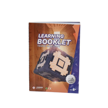 PlaySTEAM Triple Safe Cube - STEM Puzzle Safe with Combination Lock