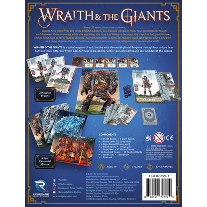 Renegade Games Wraith & The Giants Solo Hero Series Game