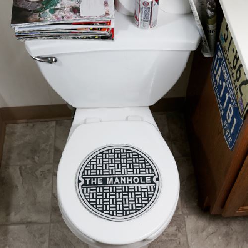 Big Mouth Toys Urban Escape Manhole Toilet Cover