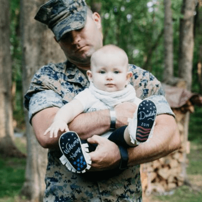 Baby Says Chalkboard Moccasins for Infants 3-6 Months