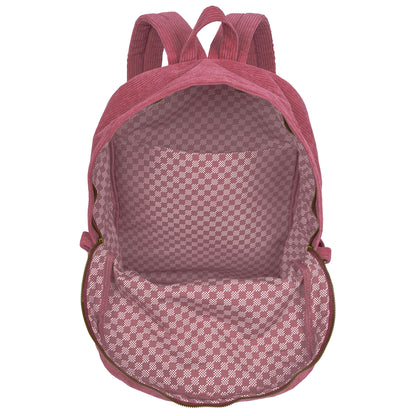 Style.Lab: Billie Corduroy Backpack - Rose Pink