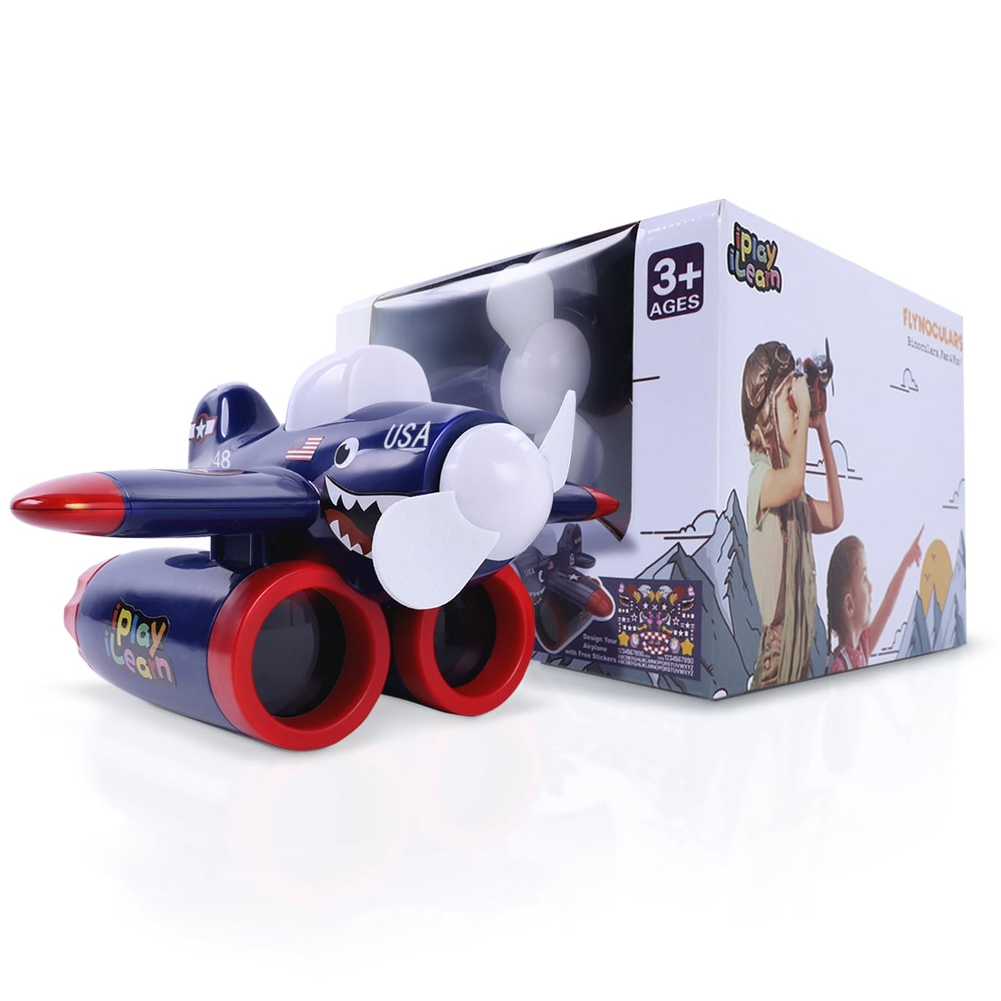 Iplay, Ilearn 4X Blue Air Fighter Flynoculars