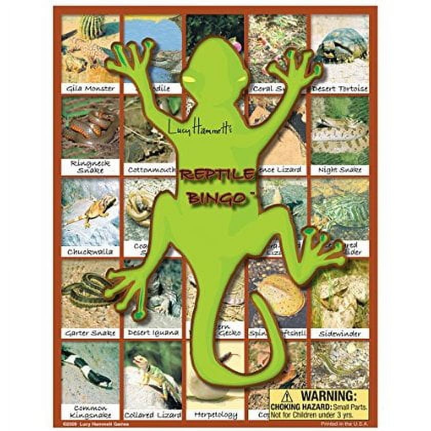 Reptile Bingo Learning Game - Educational Fun with Snakes, Lizards, and Amphibians