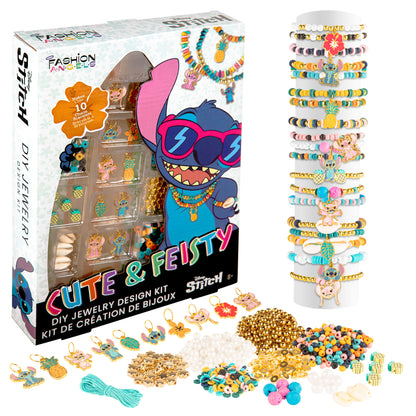 Fashion Angels Disney Stitch DIY Jewelry Kit with colorful beads and charm bracelets