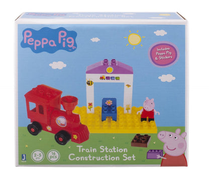Peppa Pig Peppa's Train Station Construction Set - 16 Pieces