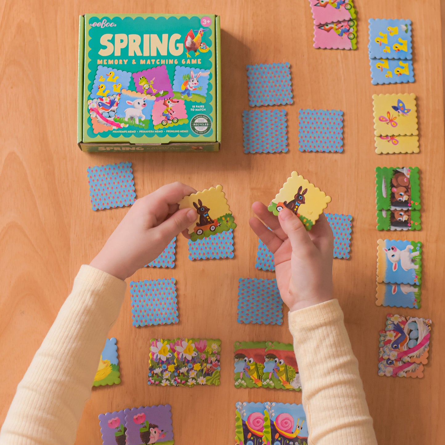eeBoo Spring Festival Memory Matching Game for Ages 3+