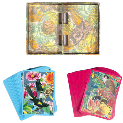 Garden of Eden Deluxe Playing Card Decks with Gilded Edges