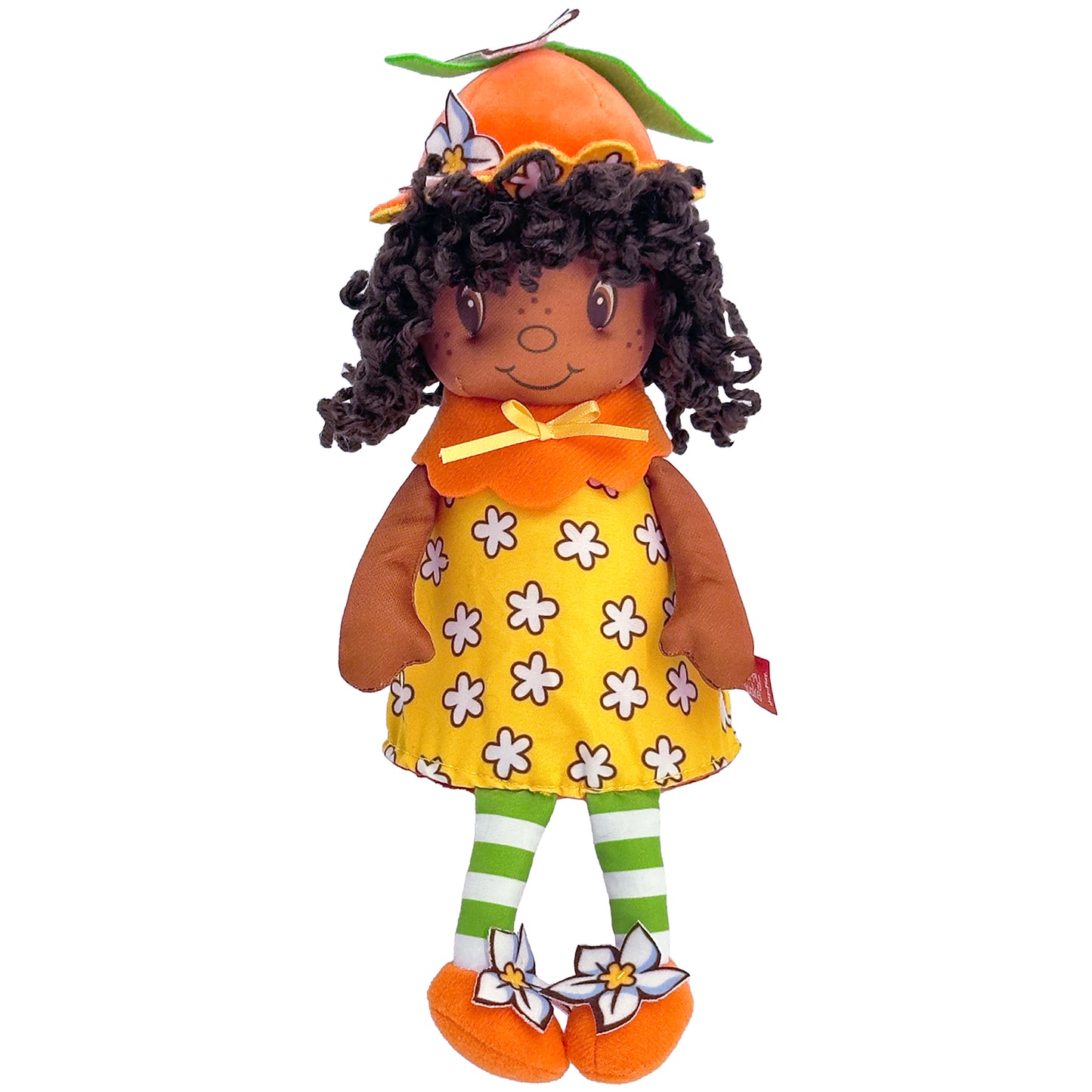 Strawberry Shortcake Pop 'n' Flip Orange Blossom 9 inch plush doll with orange fruit hat