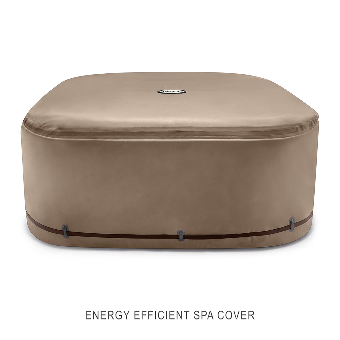 Intex PureSpa Chevron Deluxe 4-Person 69" Square Inflatable Hot Tub with Jets