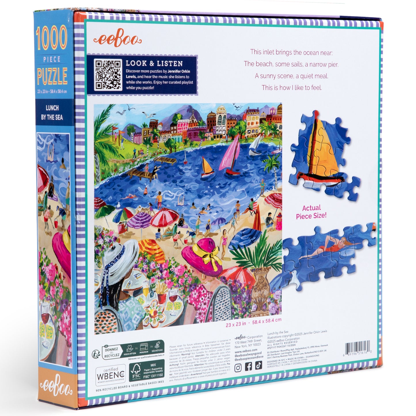 Piece&Love: Lunch by the Sea Jigsaw Puzzle - 1000 pc