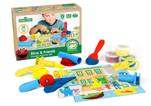 Elmo & Friends Organic Dough Playset with Tools – Toys