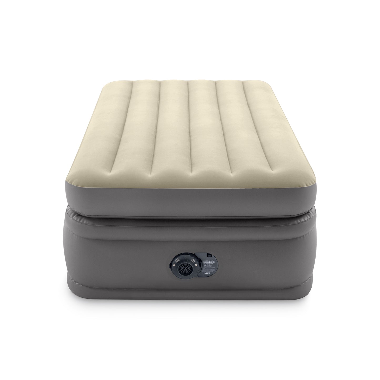 Intex Comfort Elevated Fiber-Tech Twin Airbed – Velvety Soft
