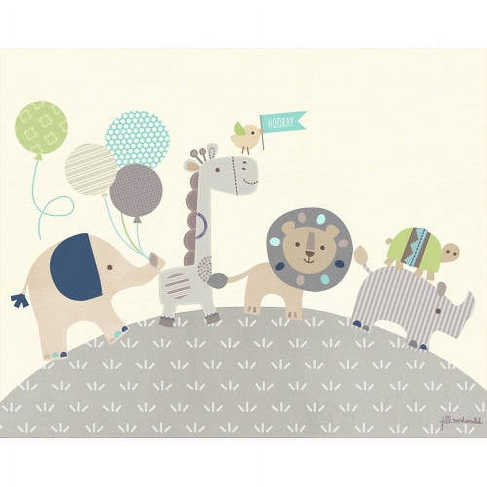 Oopsy Daisy Animal Parade by Jill McDonald Canvas Wall Art