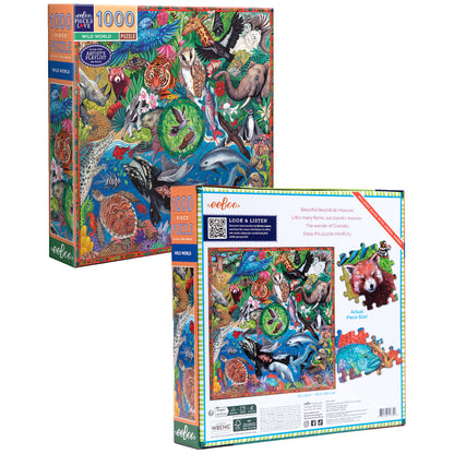 Piece&Love Wild World Endangered Species Jigsaw Puzzle - 1000 pc