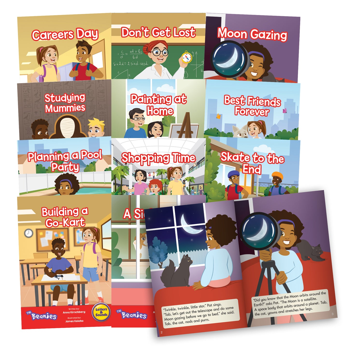 Junior Learning Beanies Diversity 12-Book Set - Phase 6 Hi-Lo Decodables