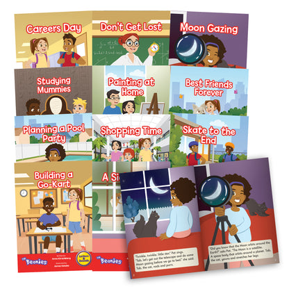 Junior Learning Beanies Diversity 12-Book Set - Phase 6 Hi-Lo Decodables