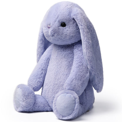Forest Series Iris Purple Smiling Rabbit 9.8" plush stuffed animal with long ears and friendly expression