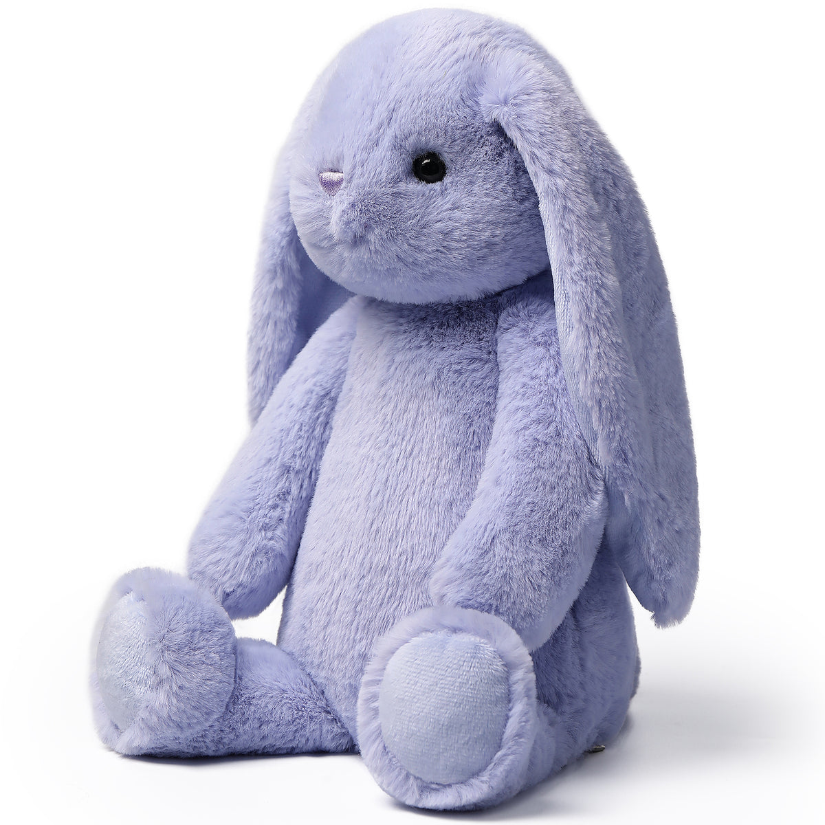 Forest Series Iris Purple Smiling Rabbit 9.8" plush stuffed animal with long ears and friendly expression