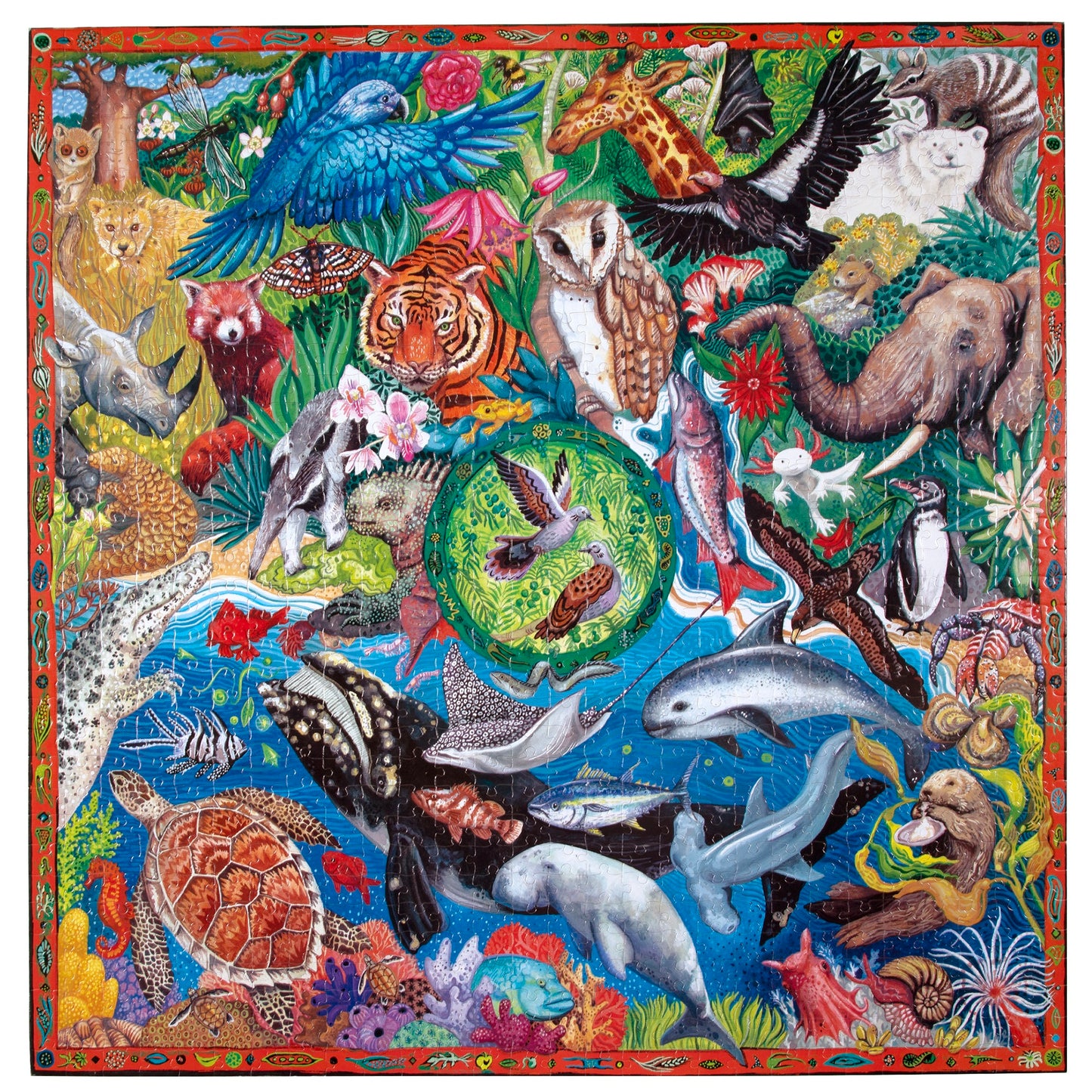 Piece&Love Wild World Endangered Species Jigsaw Puzzle - 1000 pc