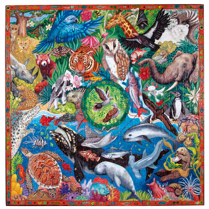 Piece&Love Wild World Endangered Species Jigsaw Puzzle - 1000 pc