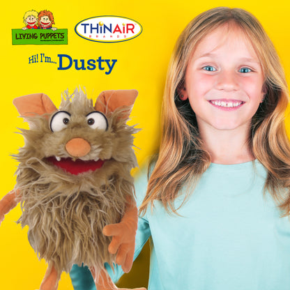 Living Puppets Dusty The Friendly Monster 14-Inch Hand Puppet