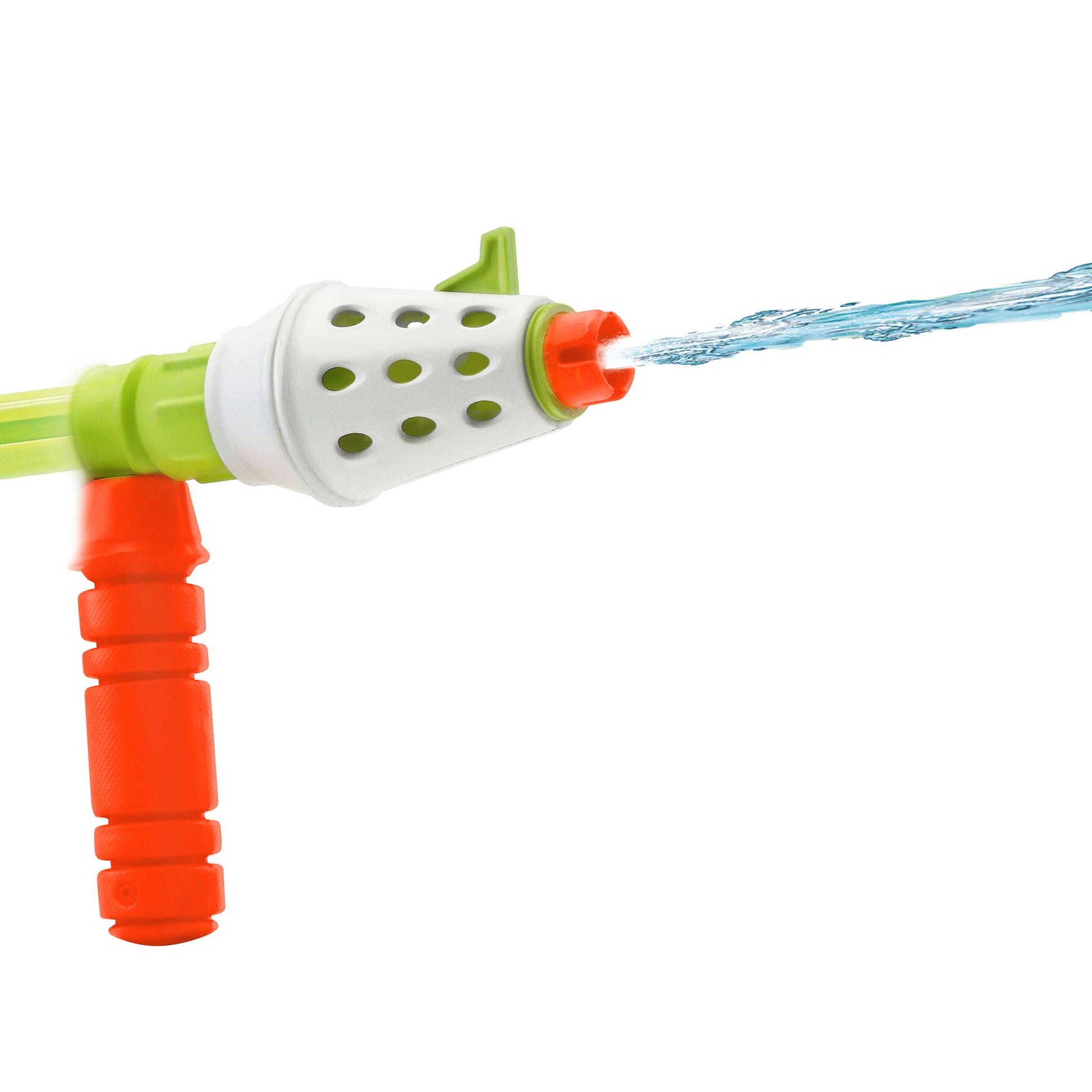 Wave Thrower Water Blaster Twin Pack with green and orange design spraying water