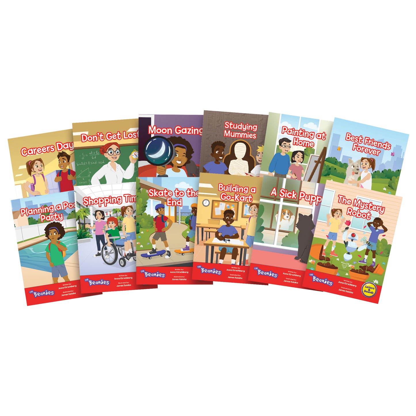 Junior Learning Beanies Diversity 12-Book Set - Phase 6 Hi-Lo Decodables