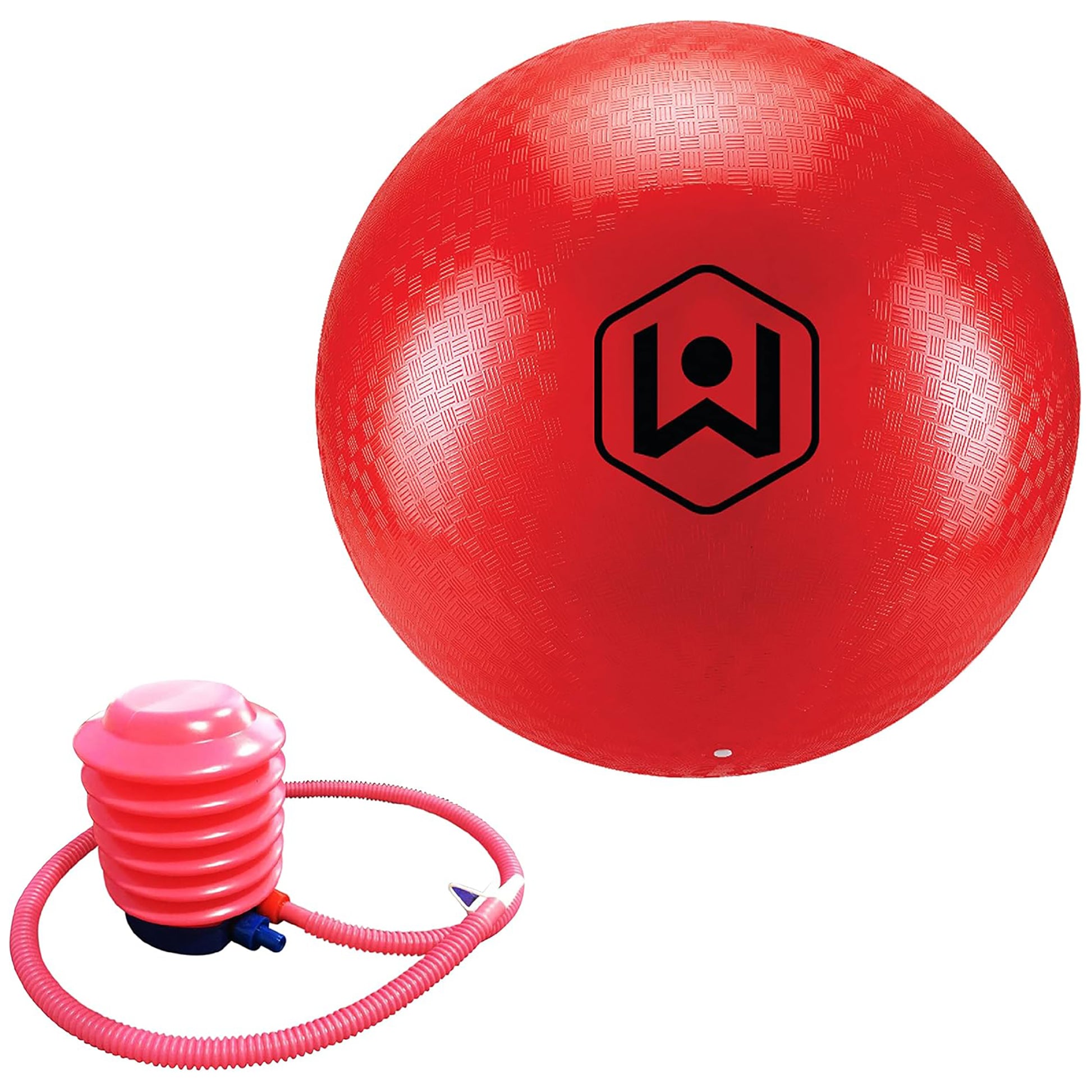 Wicked Big Sports 20 inch red kickball with hand pump included