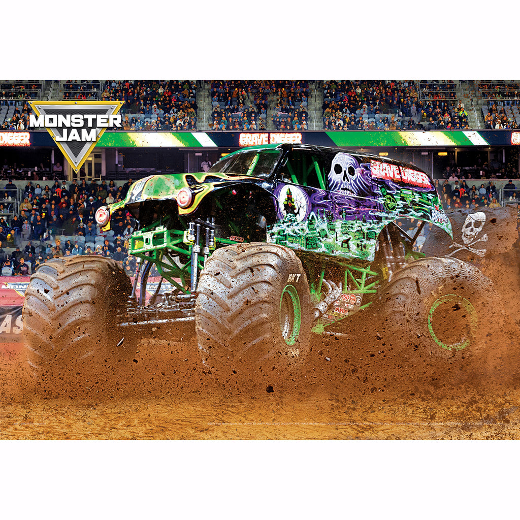 Monster Jam Grave Digger 550pc Jigsaw Puzzle in Collectible Tin