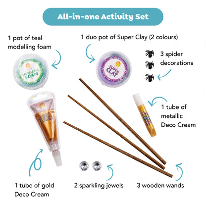 Tiger Tribe Spellbound Magic Wand Kit - Craft Set for Kids Ages 5-9