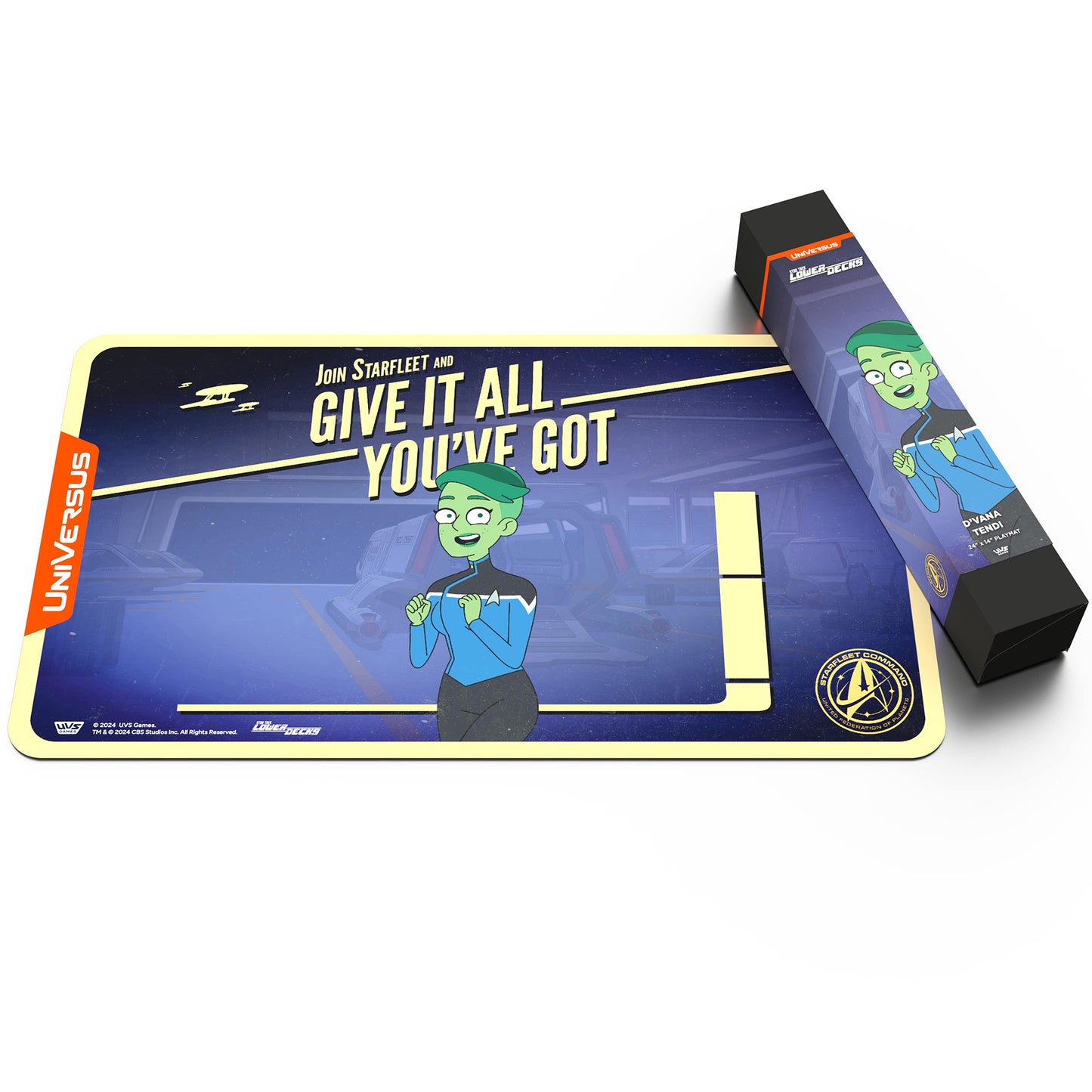 UniVersus Star Trek Lower Decks D’Vana Tendi Neoprene Playmat, 24x14"