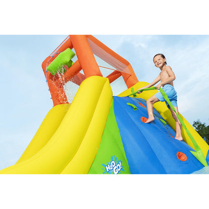 H2OGO! Mega Water Park - Mount Splashblast Inflatable Water Slide Combo