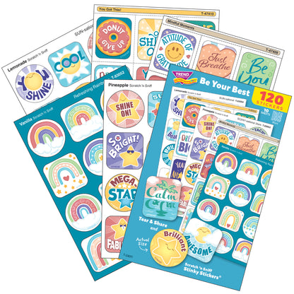 TREND Scratch 'N Sniff Be Your Best – Scented Stickers 120ct Motivation Pack