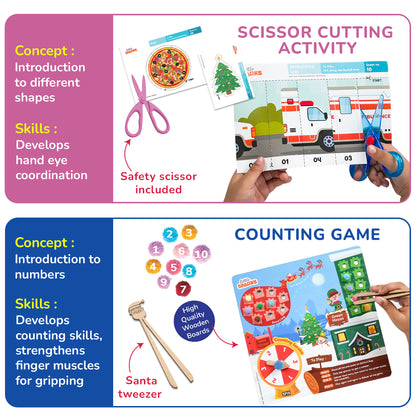 Little Sparks: Smart Busy Box - 7-in-1 Preschool Learning Kit