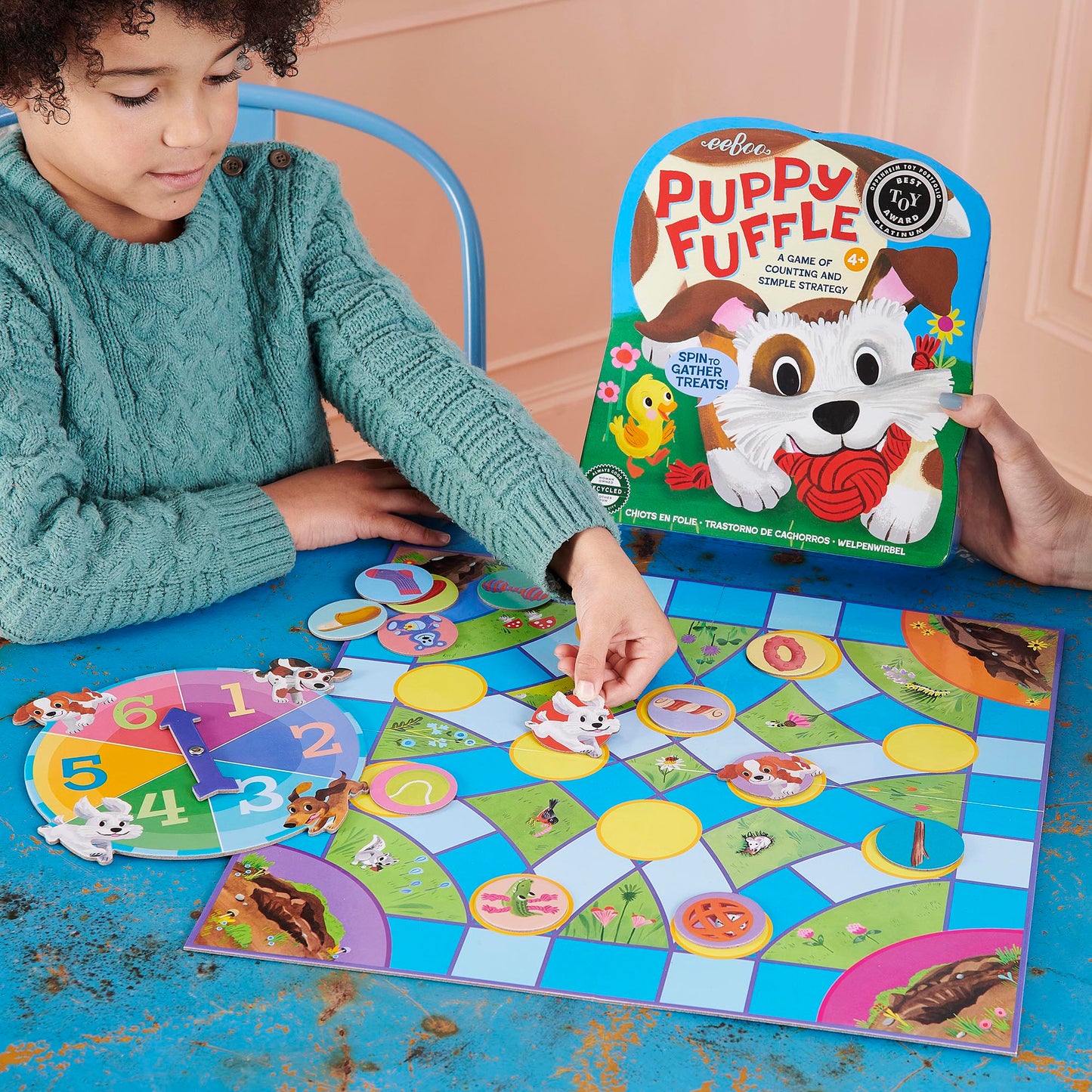 Puppy Fuffle Family Spinner Board Game