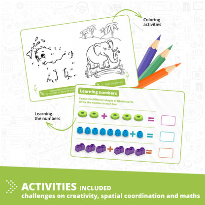 Engino Qboidz Elephant 11-in-1 Building Set for Kids 4+