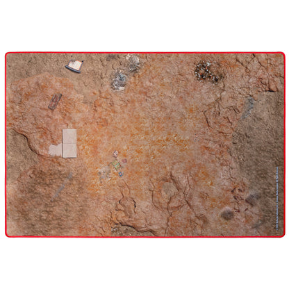 Fallout Factions Battle Map Nuka-World tabletop gaming terrain with scale reference