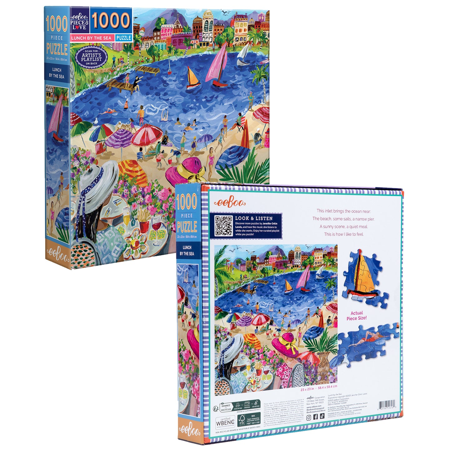 Piece&Love: Lunch by the Sea Jigsaw Puzzle - 1000 pc
