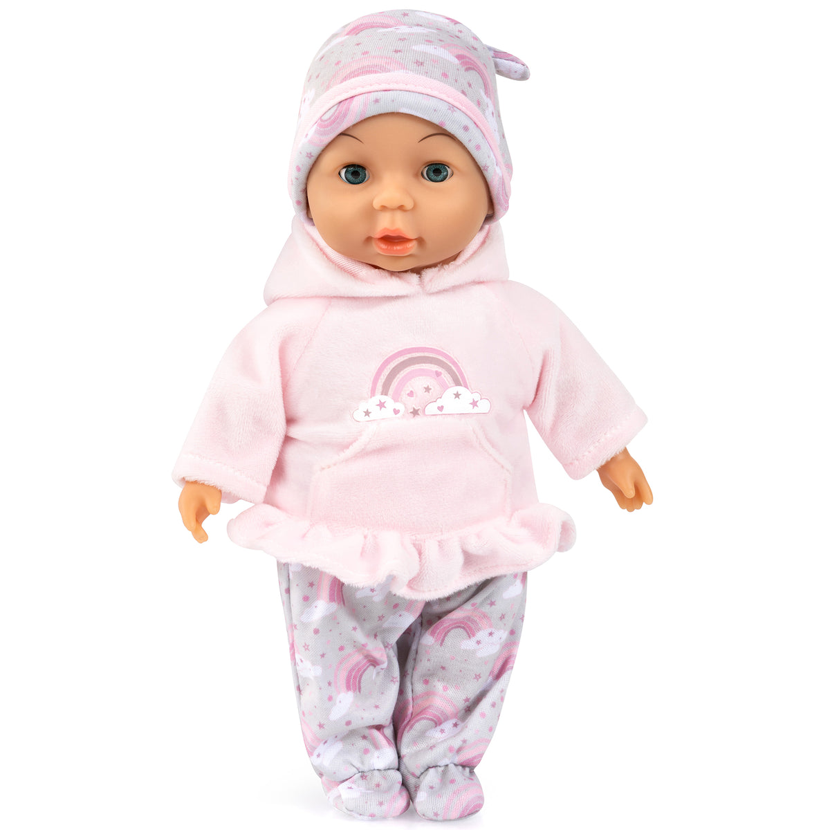 My First Baby Doll 11 inch pink rainbow outfit with hat