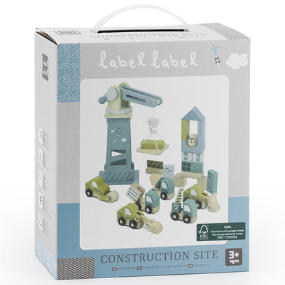 Wooden Construction Site Set