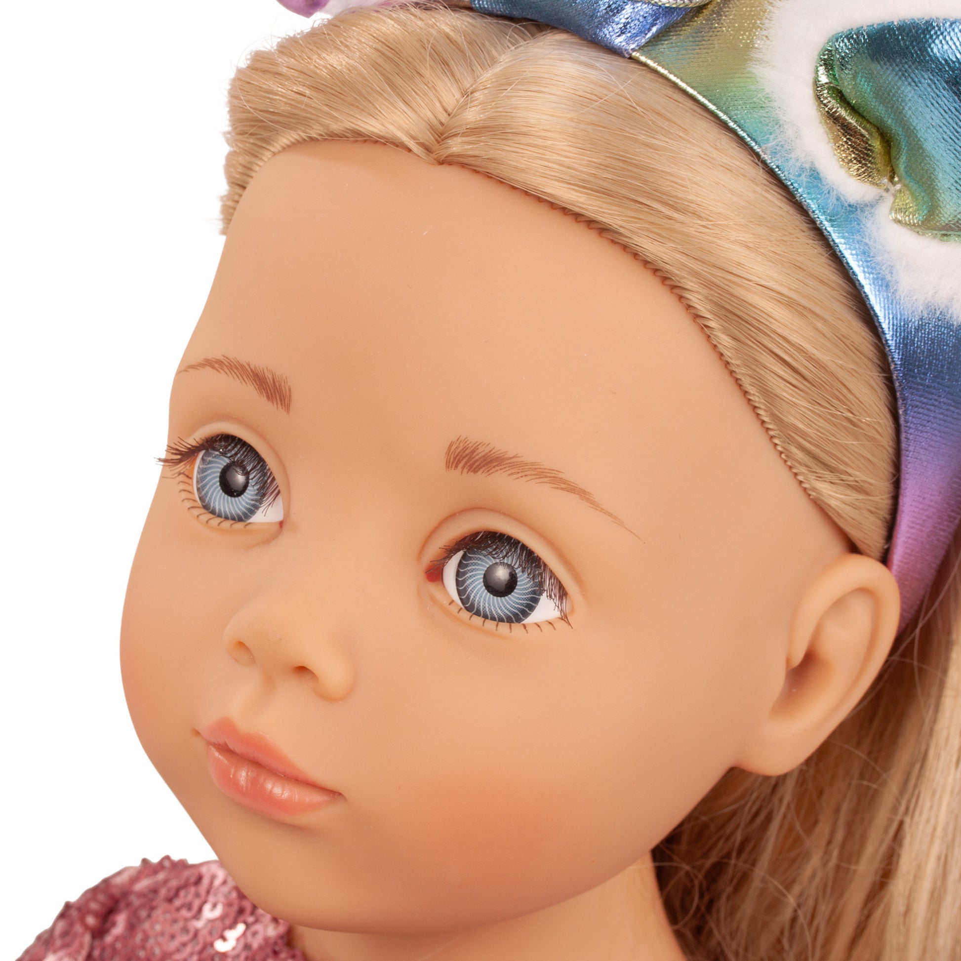 Gotz Happy Kidz Anna Unicorn 19.5 inch blonde doll with blue eyes