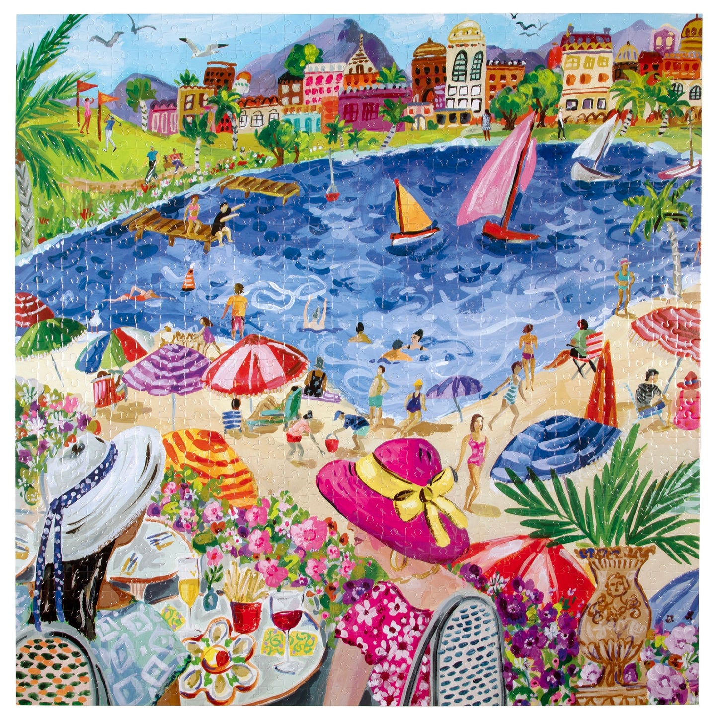 Piece&Love: Lunch by the Sea Jigsaw Puzzle - 1000 pc