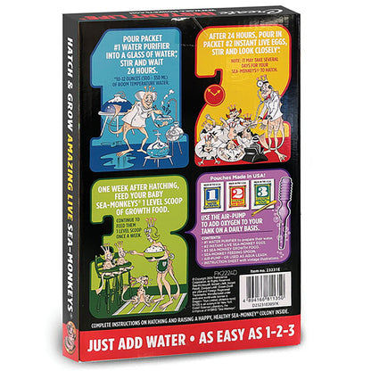 Sea-Monkeys Retro Life Instant Pet Kit – Just Add Water, Ages 6+