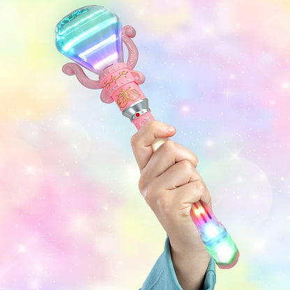 Twinkling Diamond LED Spinning Wands - 2pc Set, Pink & Blue