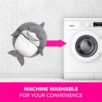 Happy Nappers: Pillow & Sleepy Sack: Med - Grey Shark