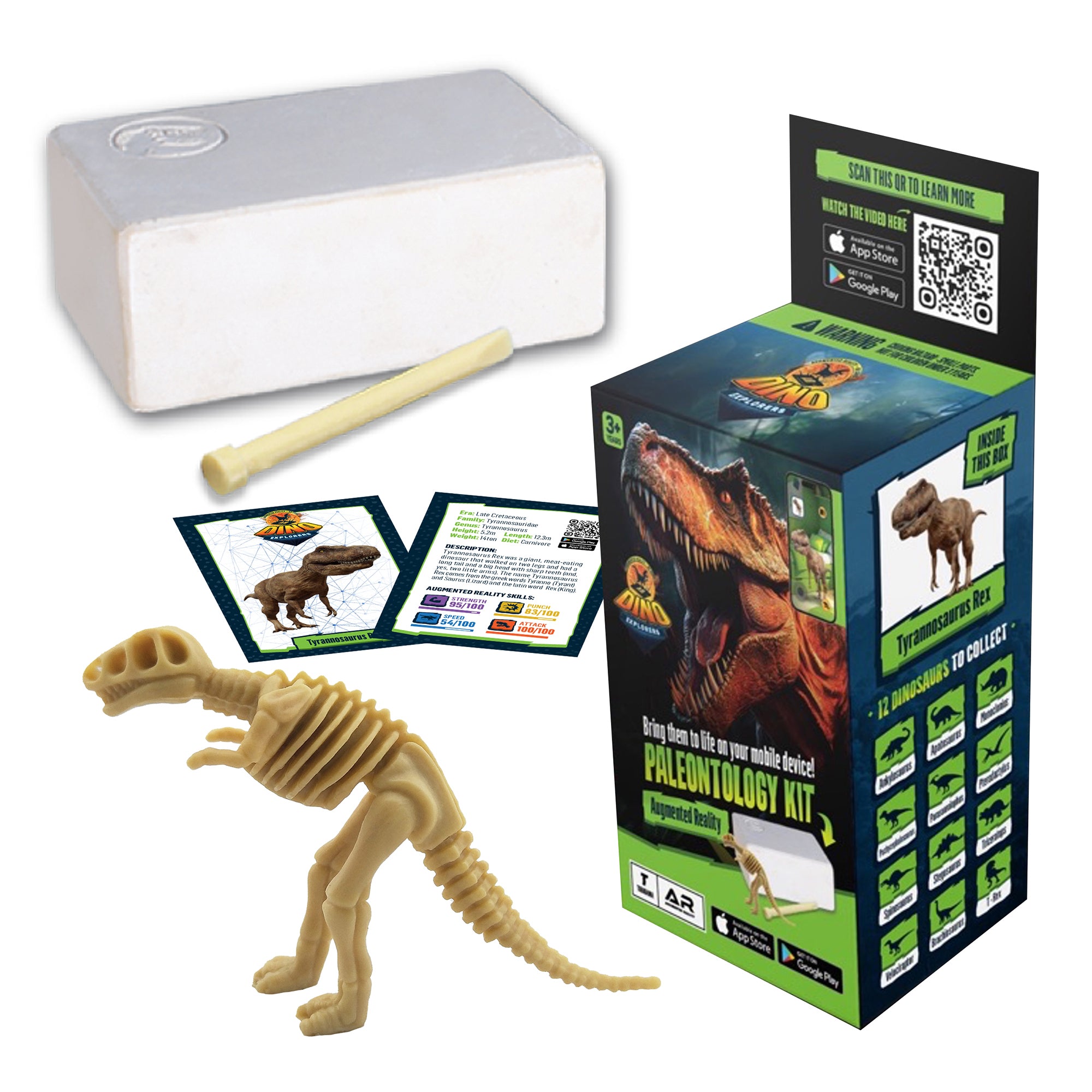 Dino Explorers AR Dinosaur XL & Brick Combo - 10
