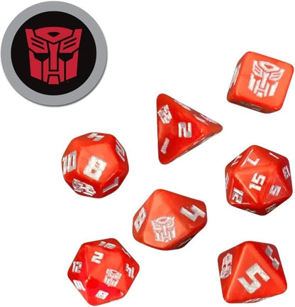 Transformers Essence20 8-Piece RPG Dice Set - Autobot Edition