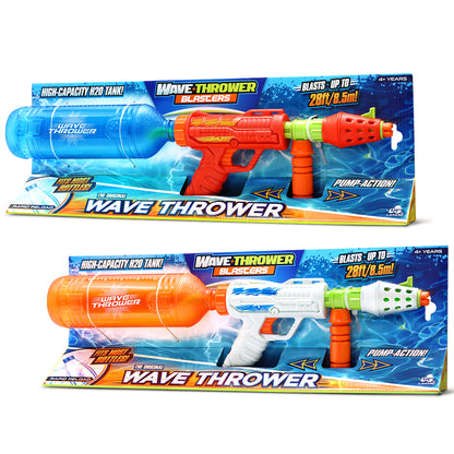 Wave Thrower Blasters Twin Pack - Red and White water guns with blue tanks